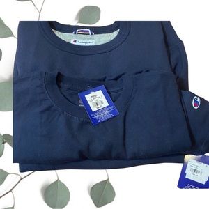 Sweatshirt AND T-shirt by Champion (both size M) and are brand new!